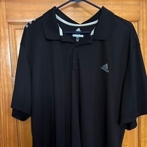 adidas Men’s Black Polo Golf Shirt with Subtle Logo